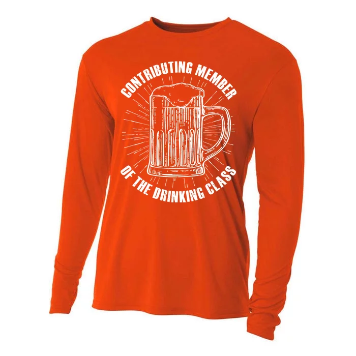 Contributing Member Of The Drinking Class Cooling Performance Long Sleeve Crew