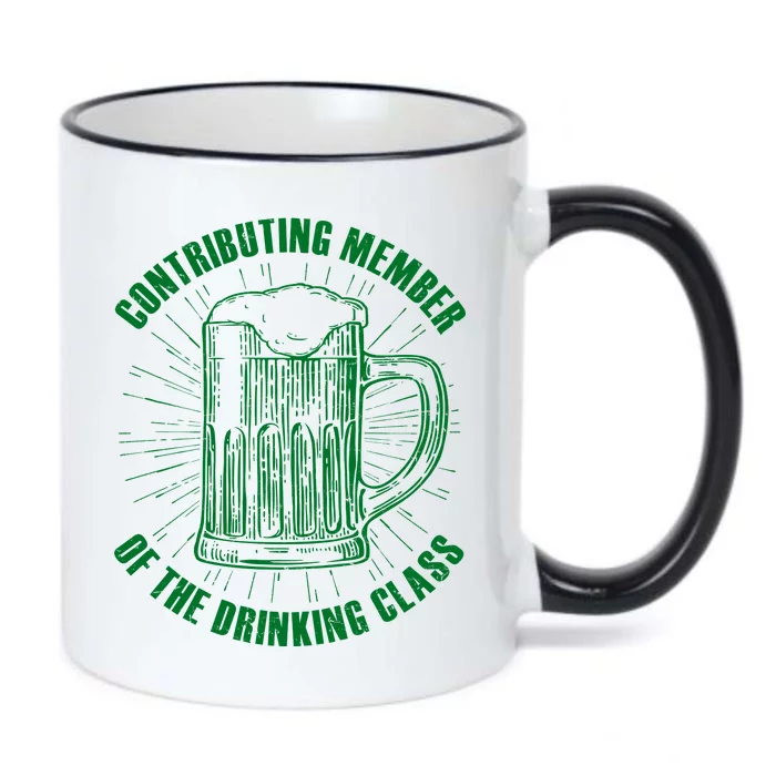 Contributing Member Of The Drinking Class Black Color Changing Mug