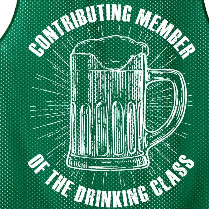 Contributing Member Of The Drinking Class Mesh Reversible Basketball Jersey Tank