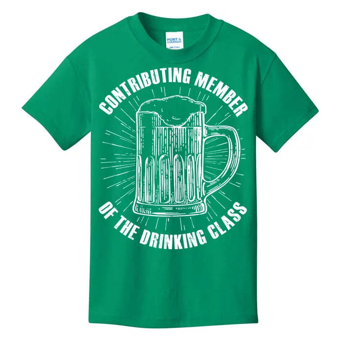 Contributing Member Of The Drinking Class Kids T-Shirt