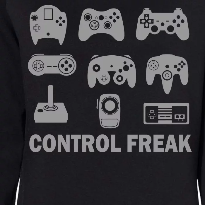 Control Freak Gamer Controllers Womens California Wash Sweatshirt