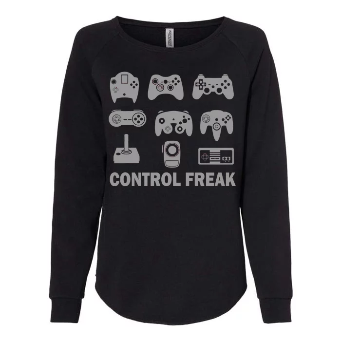 Control Freak Gamer Controllers Womens California Wash Sweatshirt