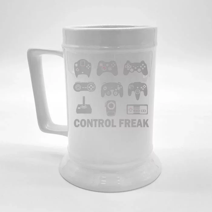 Control Freak Gamer Controllers Front & Back Beer Stein