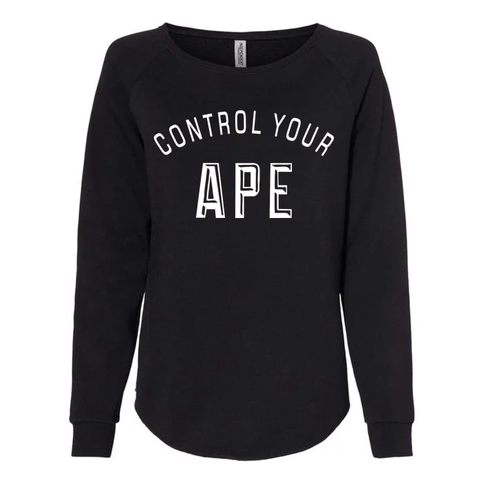 Control Your Ape Womens California Wash Sweatshirt