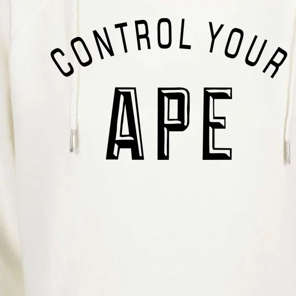 Control Your Ape Womens Funnel Neck Pullover Hood