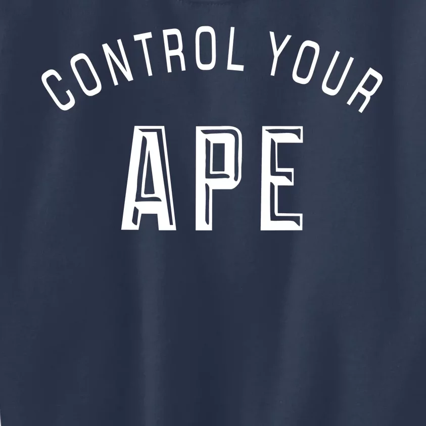 Control Your Ape Kids Sweatshirt