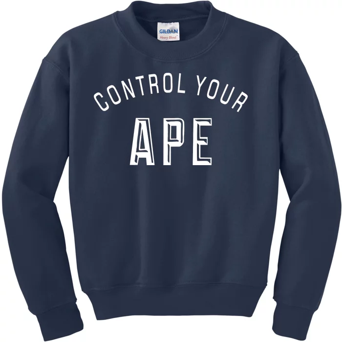 Control Your Ape Kids Sweatshirt