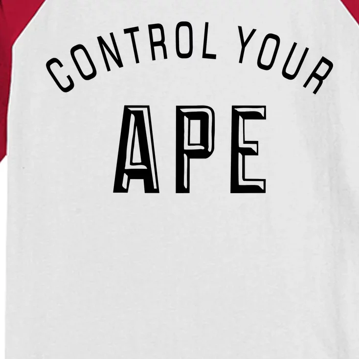 Control Your Ape Kids Colorblock Raglan Jersey