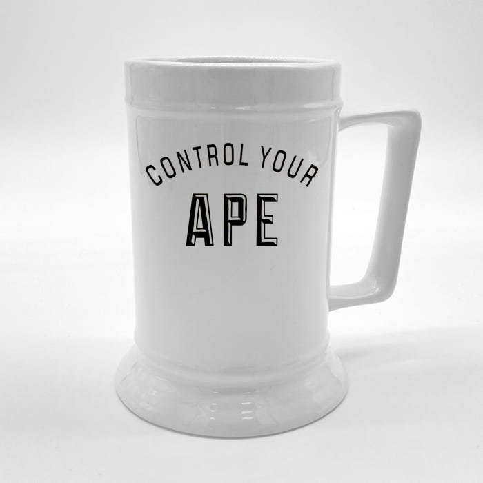 Control Your Ape Front & Back Beer Stein