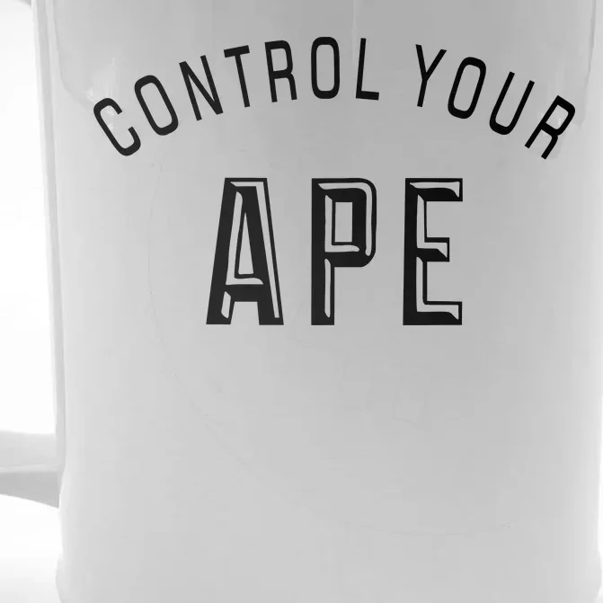 Control Your Ape Front & Back Beer Stein