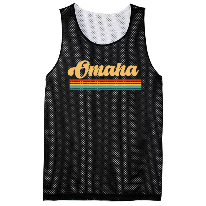 City Of Omaha Nebraska Mesh Reversible Basketball Jersey Tank