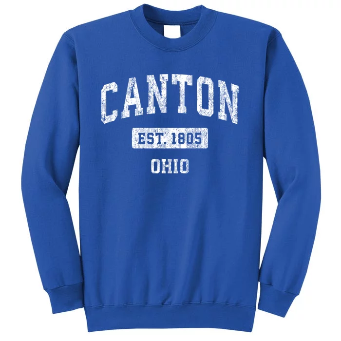 Canton Ohio Oh Vintage Sports Tall Sweatshirt