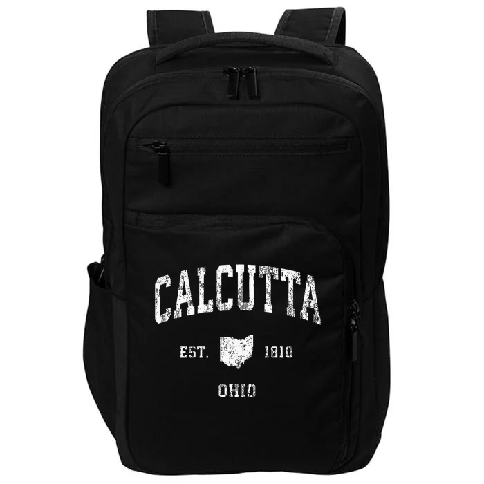 Calcutta Ohio Oh Vintage Athletic Sports Design Impact Tech Backpack