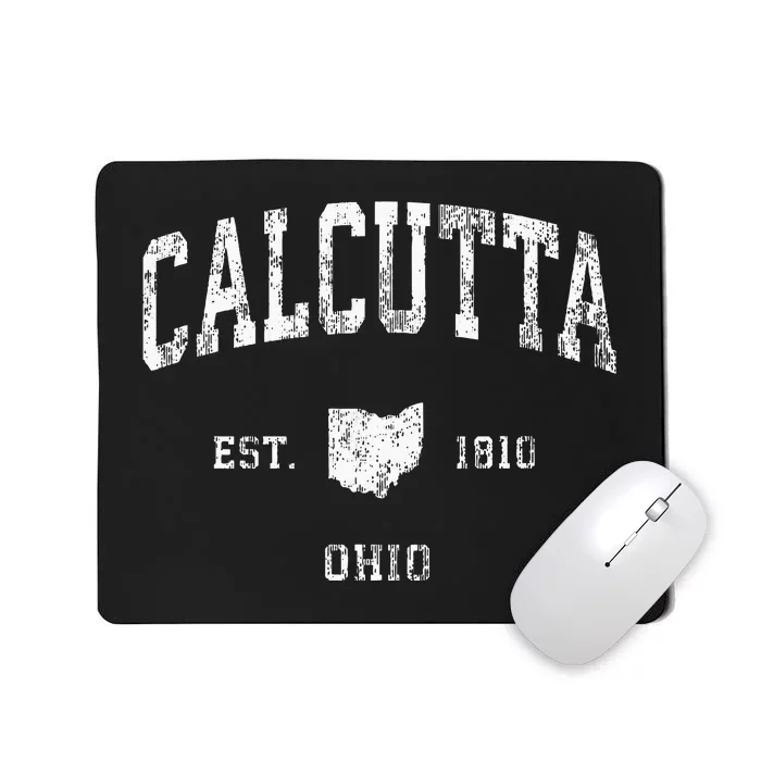 Calcutta Ohio Oh Vintage Athletic Sports Design Mousepad