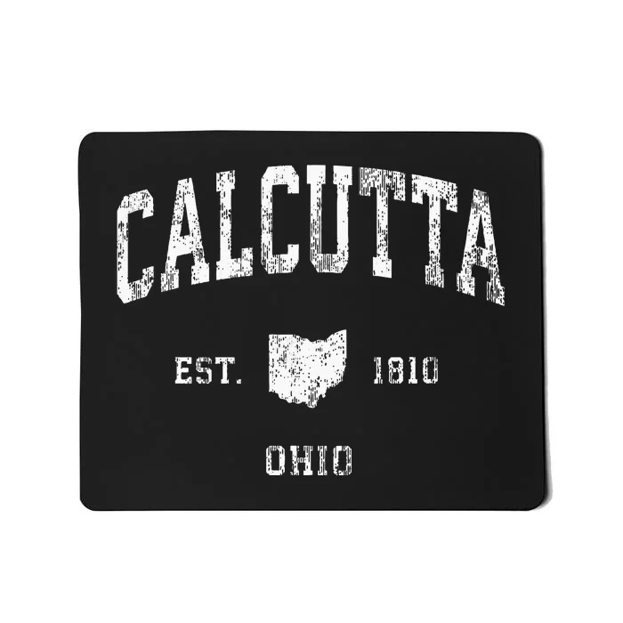 Calcutta Ohio Oh Vintage Athletic Sports Design Mousepad