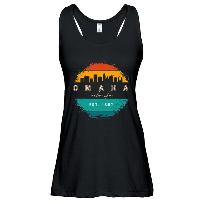 City Of Omaha Nebraska Ladies Essential Flowy Tank