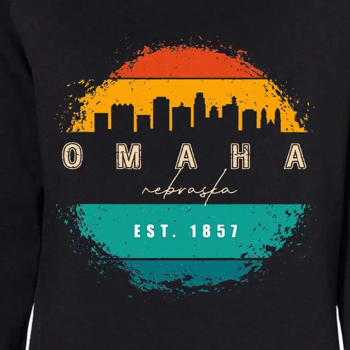 City Of Omaha Nebraska Womens California Wash Sweatshirt