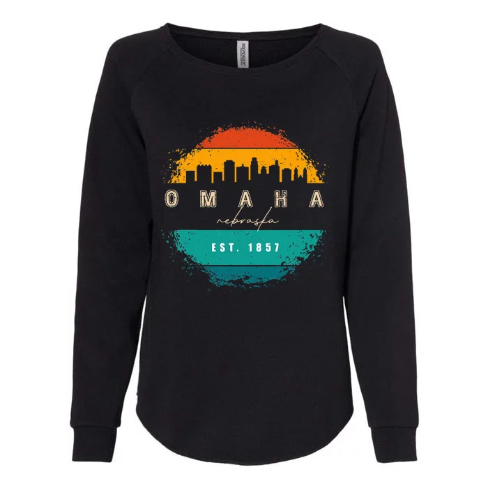 City Of Omaha Nebraska Womens California Wash Sweatshirt