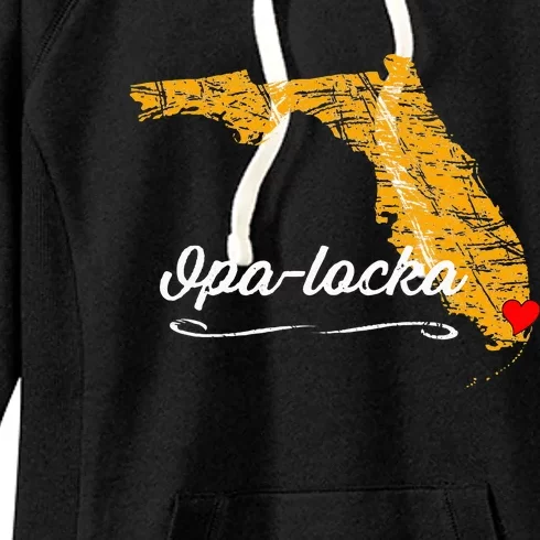 City Of Opalocka Florida Merch Souvenir Opa Locka Women's Fleece Hoodie