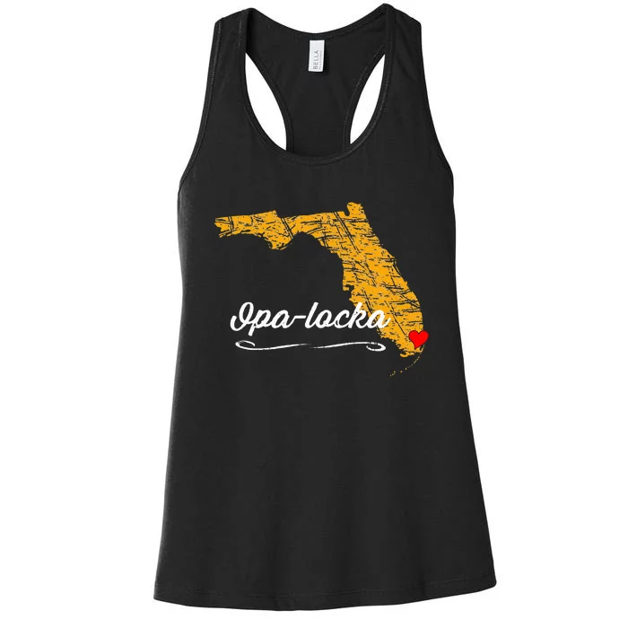 City Of Opalocka Florida Merch Souvenir Opa Locka Women's Racerback Tank