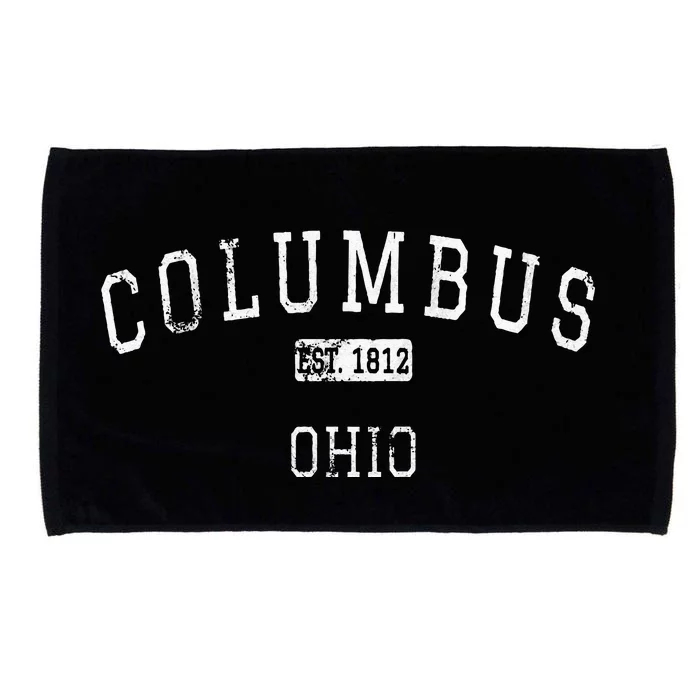 Columbus Ohio OH Vintage Microfiber Hand Towel