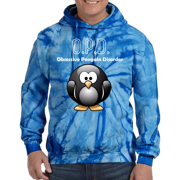 Cute Opd Obsessive Penguin Disorder Gift Tie Dye Hoodie