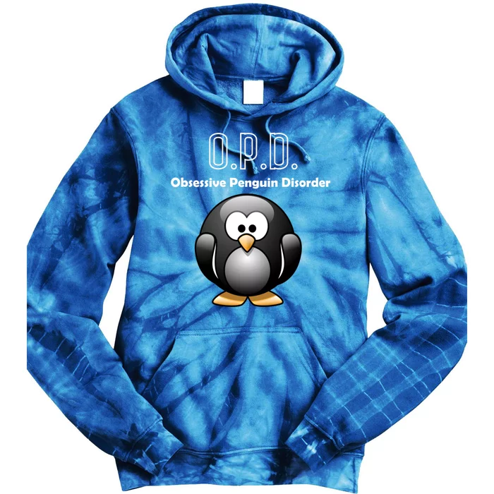 Cute Opd Obsessive Penguin Disorder Gift Tie Dye Hoodie