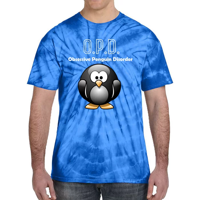 Cute Opd Obsessive Penguin Disorder Gift Tie-Dye T-Shirt