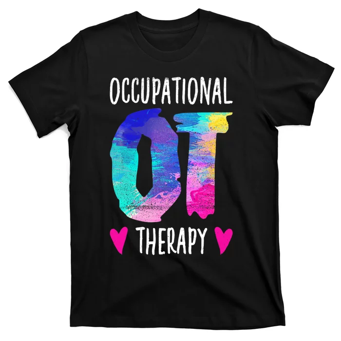 Colorful OTA Occupational Therapy Occupational Therapist T-Shirt