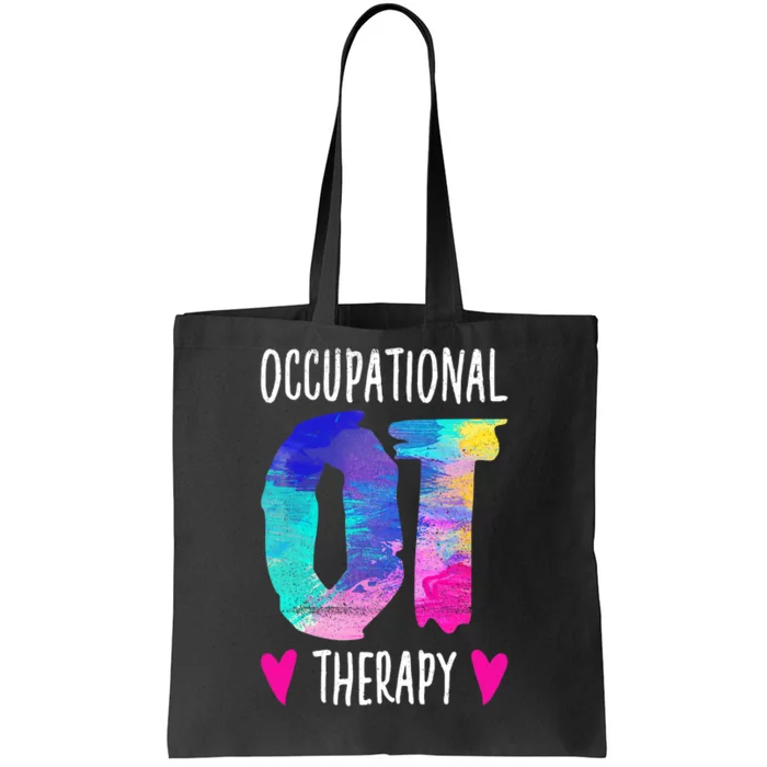 Colorful OTA Occupational Therapy Occupational Therapist Tote Bag