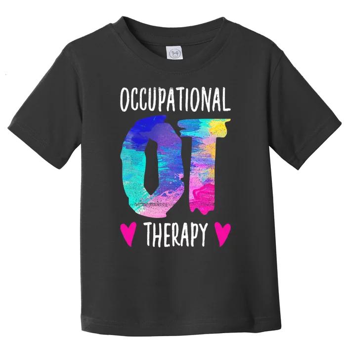 Colorful OTA Occupational Therapy Occupational Therapist Toddler T-Shirt