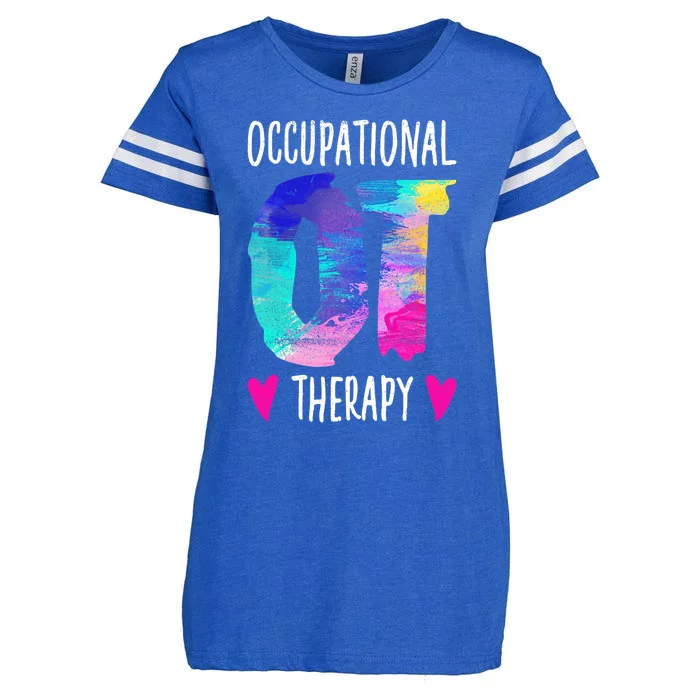 Colorful OTA Occupational Therapy Occupational Therapist Enza Ladies Jersey Football T-Shirt