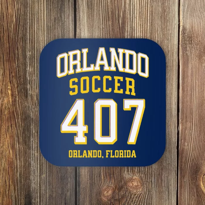 City Of Orlando Soccer Area Code 407 Collection Coaster