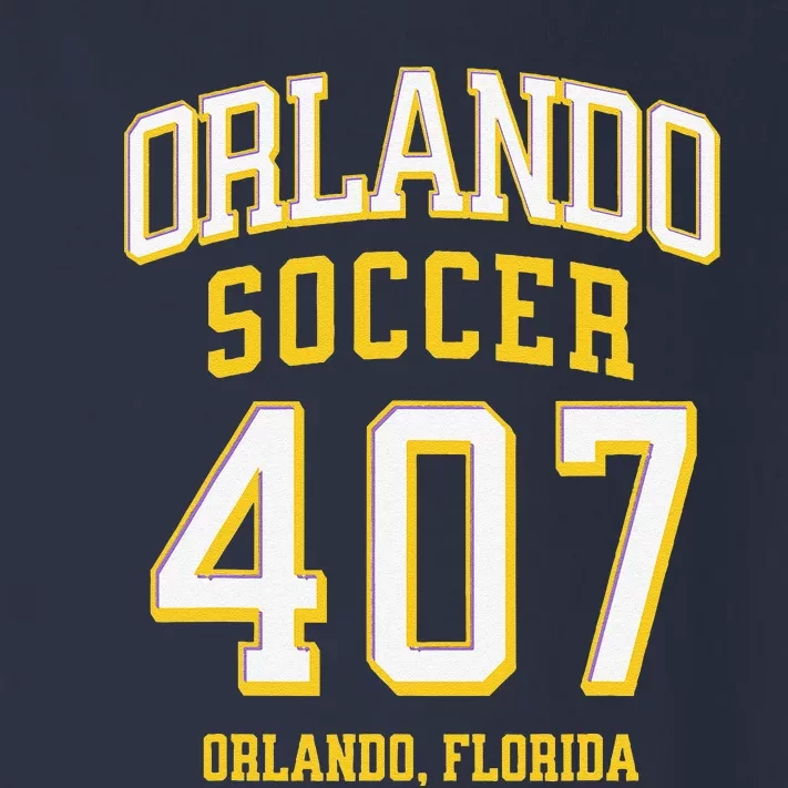 City Of Orlando Soccer Area Code 407 Collection Toddler Long Sleeve Shirt