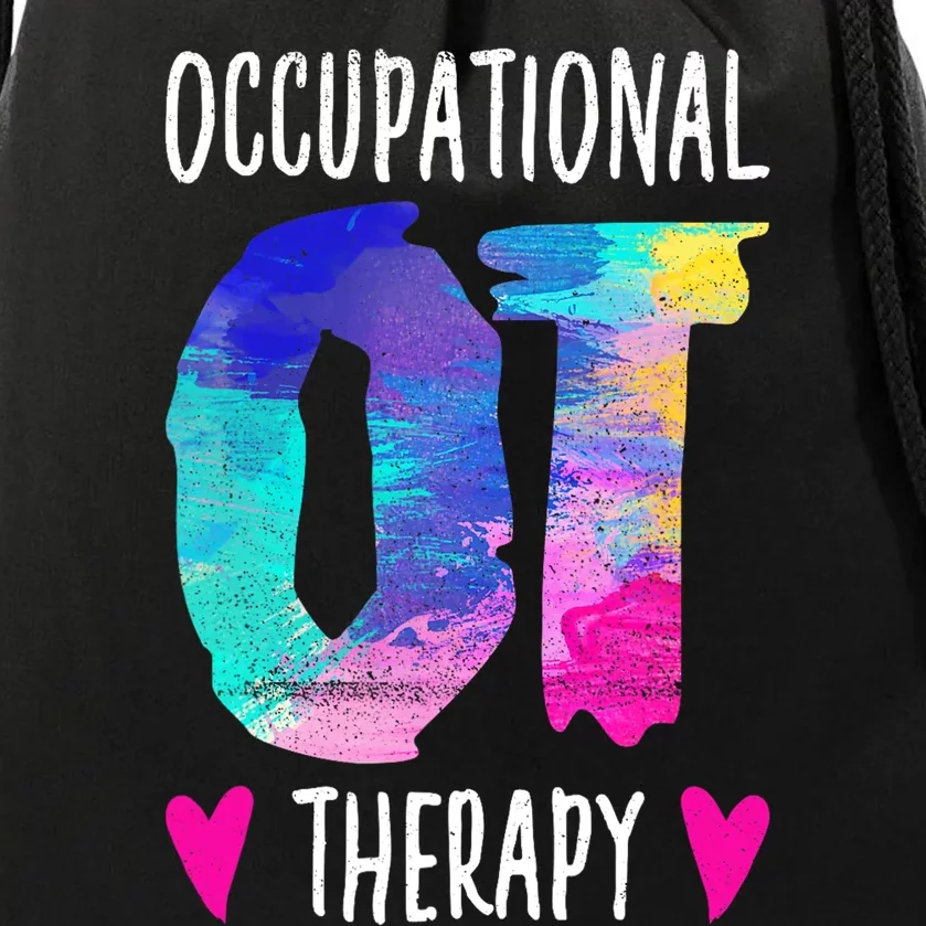 Colorful OTA Occupational Therapy Occupational Therapist Drawstring Bag