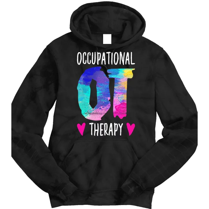 Colorful OTA Occupational Therapy Occupational Therapist Tie Dye Hoodie