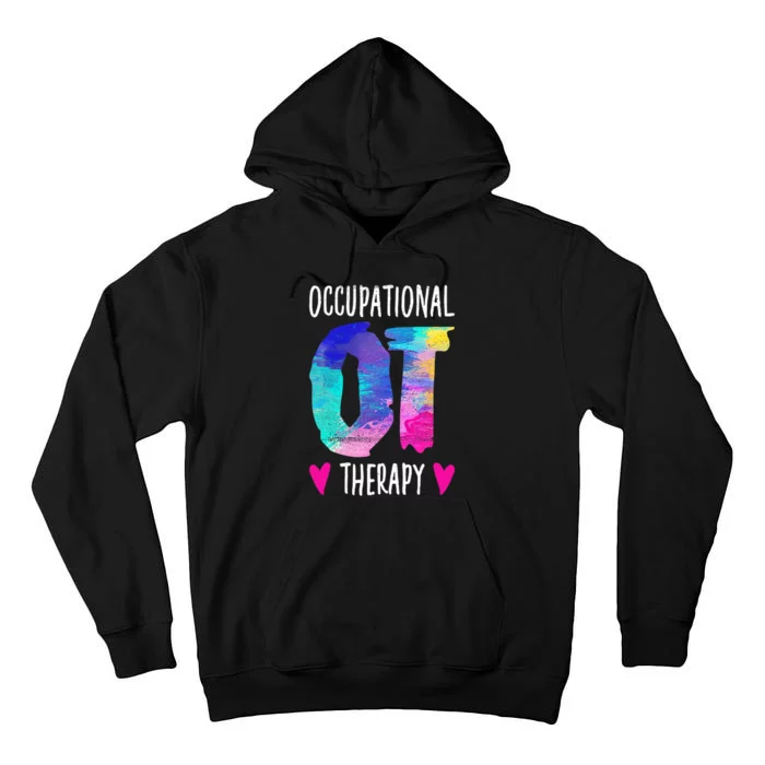 Colorful OTA Occupational Therapy Occupational Therapist Tall Hoodie