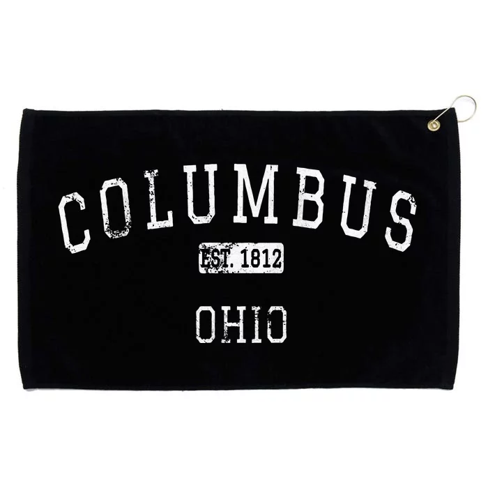 Columbus Ohio OH Vintage Grommeted Golf Towel