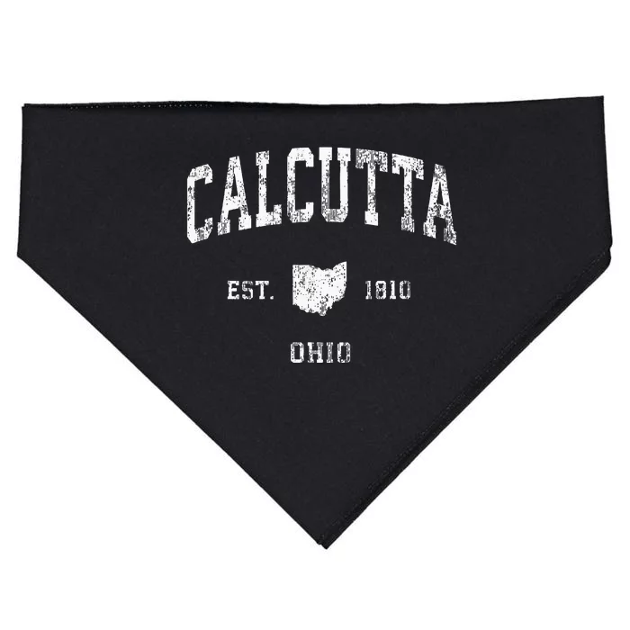 Calcutta Ohio Oh Vintage Athletic Sports Design USA-Made Doggie Bandana