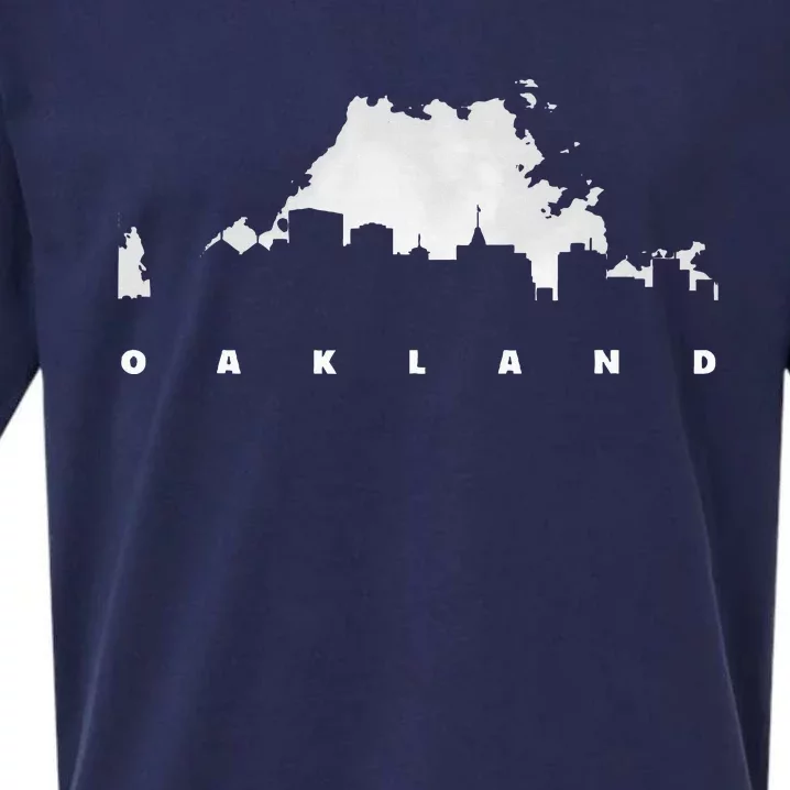 City Of Oakland California Sueded Cloud Jersey T-Shirt