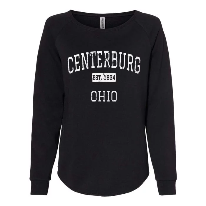 Centerburg Ohio Oh Vintage Womens California Wash Sweatshirt