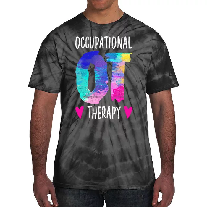 Colorful OTA Occupational Therapy Occupational Therapist Tie-Dye T-Shirt