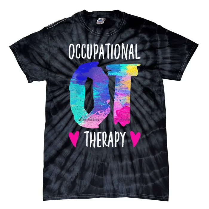 Colorful OTA Occupational Therapy Occupational Therapist Tie-Dye T-Shirt