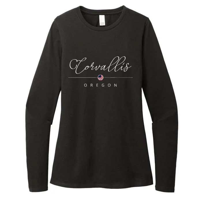 Corvallis Oregon Or On Corvallis Womens CVC Long Sleeve Shirt