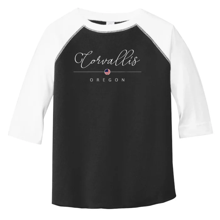 Corvallis Oregon Or On Corvallis Toddler Fine Jersey T-Shirt