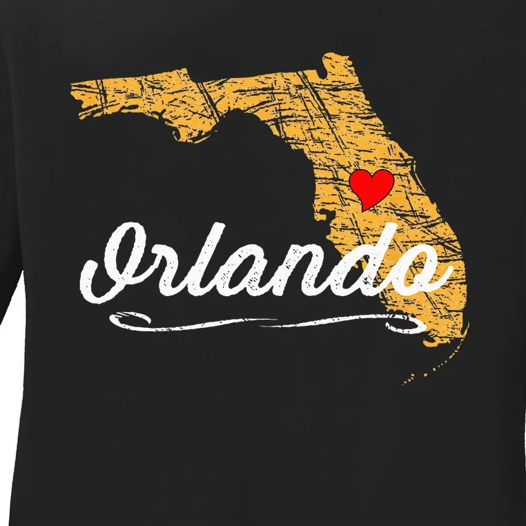 City Of ORLANDO FLORIDA Vacation Souvenir Merch Ladies Long Sleeve Shirt