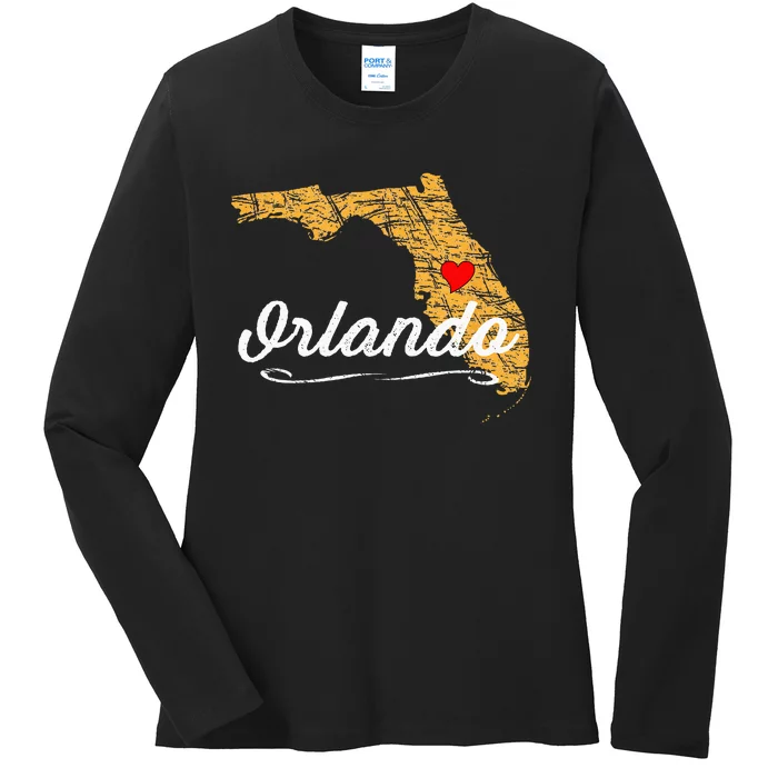 City Of ORLANDO FLORIDA Vacation Souvenir Merch Ladies Long Sleeve Shirt