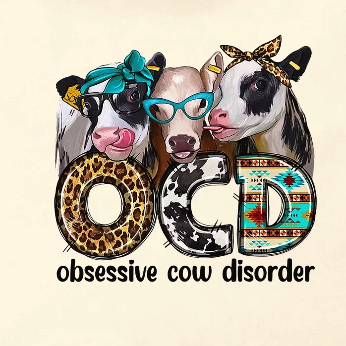 Cute OCD Obsessive cow disorder 3 cute heifer cow wo Zip Tote Bag