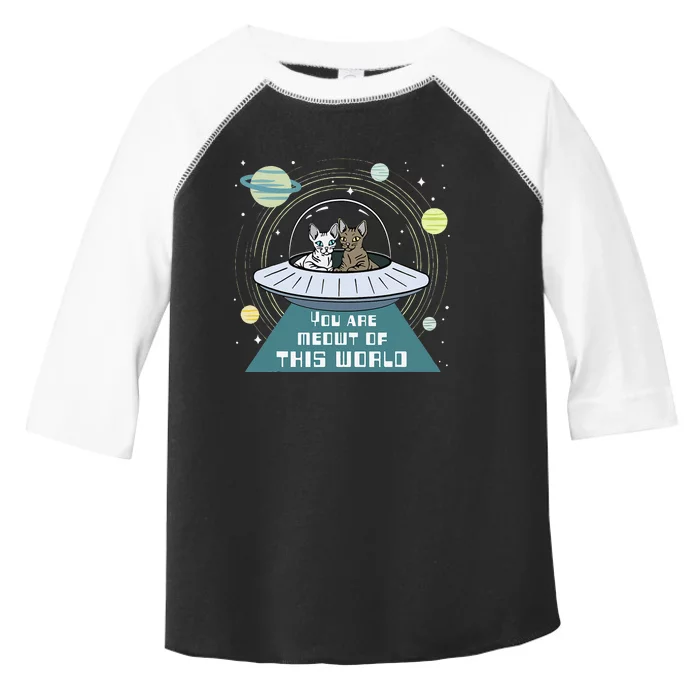 Cat Out Of This World Ufo Spaceship Toddler Fine Jersey T-Shirt