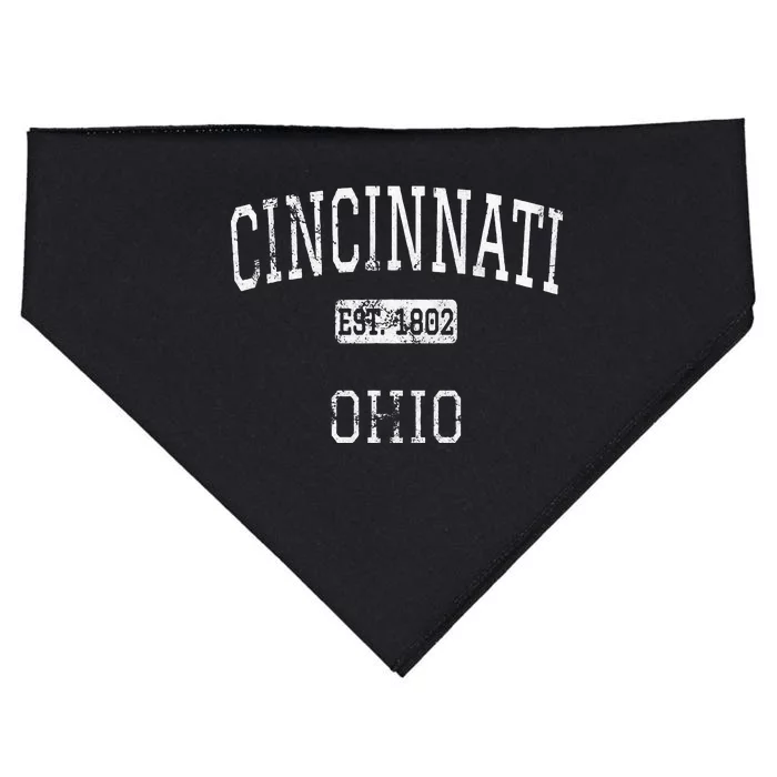 Cincinnati Ohio Oh Vintage USA-Made Doggie Bandana